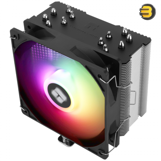 Thermalright Burst Assassin 120 SE ARGB CPU Cooler — Single Tower, 6x 6mm Heatpipes, 120mm PWM ARGB Fan, 1550 RPM, 66 CFM, S-FDB Bearing, Nickel-Plated Copper Base, Intel LGA115X/1200/1700 & AMD AM4/AM5