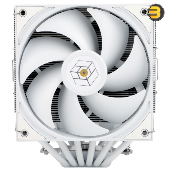 Thermalright Royal Pretor 130 White CPU Cooler — Dual 130mm PWM Fans (2150 RPM, 80.45 CFM), 6x 6mm Heatpipes, Copper Core, Single Tower, 29.4 dBA, S-FDB V2 Bearing, Intel LGA115X/1200/1700/185X/2011/2066 & AMD AM4/AM5 Compatible, 158mm Height Thermalright Royal Pretor 130 White CPU Cooler — Dual 130mm PWM Fans (2150 RPM, 80.45 CFM), 6x 6mm Heatpipes, Copper Core, Single Tower, 29.4 dBA, S-FDB V2 Bearing, Intel LGA115X/1200/1700/185X/2011/2066 & AMD AM4/AM5 Compatible, 158mm Height