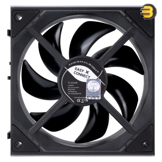 Thermalright TL-M12QR X3 3-pack bundle of 120mm ARGB PWM case fans with S-FDB bearing, 47.6 CFM airflow and daisy-chain cables