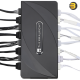 Thermalright TL-FAN and ARGB HUB x8 — 8-Port PWM Fan & 8-Port 5V ARGB Controller, SATA Powered, 4-Pin PWM & 3-Pin ARGB Connectors, Compact 140x64x16mm, Black, Supports Fan Speed & Lighting Sync, Easy Installation