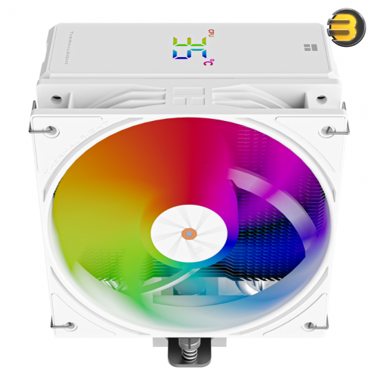 Thermalright Assassin X 120 R Digital ARGB WHITE CPU Cooler Thermalright Assassin X 120 R Digital ARGB WHITE 120mm CPU air cooler with 4 direct-touch nickel-plated copper heatpipes, real-time temperature digital display and TL-P12W-S PWM fan