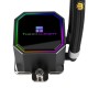 Thermalright Frozen Prism 360 Black ARGB All-in-One Liquid CPU Cooler - 360mm Radiator, Triple 120mm ARGB Fans, Compatible with Intel LGA115X / 1200 / 1700 / 1851 / 2011 / 2011-3 / 2066 & AMD AM4 / AM5 Sockets