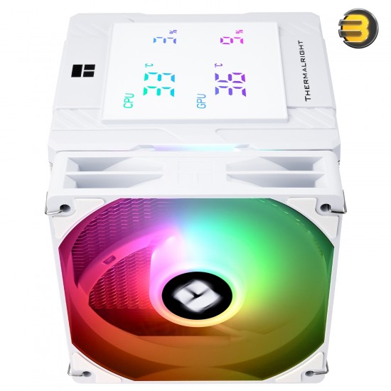 Thermalright Peerless Assassin 120 Digital ARGB White CPU Cooler — Dual Tower, 6x 6mm AGHP Heatpipes, 2x 120mm PWM ARGB Fans (1850 RPM, 88.9 CFM), Nickel-Plated Copper Base, Intel LGA1851/1700/1200/115X & AMD AM4/AM5 Compatible Thermalright Peerless Assassin 120 Digital ARGB White CPU Cooler — Dual Tower, 6x 6mm AGHP Heatpipes, 2x 120mm PWM ARGB Fans (1850 RPM, 88.9 CFM), Nickel-Plated Copper Base, Intel LGA1851/1700/1200/115X & AMD AM4/AM5 Compatible