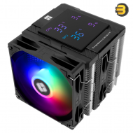 Thermalright Peerless Assassin 120 Digital ARGB CPU Cooler — Dual Tower, 6x 6mm AGHP Heatpipes, 2x 120mm PWM ARGB Fans (1850 RPM, 88.9 CFM), Nickel-Plated Copper Base, Intel LGA1851/1700/1200/115X & AMD AM4/AM5 Compatible