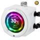 Thermalright Core Vision 360 White ARGB All-in-One Liquid CPU Cooler - 360mm Radiator, Triple 120mm ARGB Fans, Compatible with Intel LGA115X / 1200 / 1700 / 1851 / 2011 / 2066 & AMD AM4 / AM5 Sockets