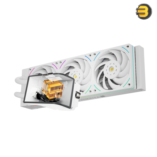Thermalright Wonder Vision 360 UB ARGB White All-in-One Liquid CPU Cooler - 360mm Radiator, Triple 120mm ARGB Fans, Compatible with Intel LGA115X / 1200 / 1700 / 1851 / 2011 / 2066 & AMD AM4 / AM5 Sockets