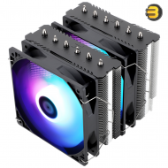 Thermalright Peerless Assassin 120 SE ARGB Dual-Tower CPU Cooler — 6x 6mm AGHP Heatpipes, Dual 120mm TL-C12C-S PWM ARGB Fans, 1550 RPM, 66.17 CFM, 25.6 dBA, Nickel-Plated Pure Copper Base, S-FDB Bearing, Intel LGA115X/1200/1700, AMD AM4/AM5 Compatible