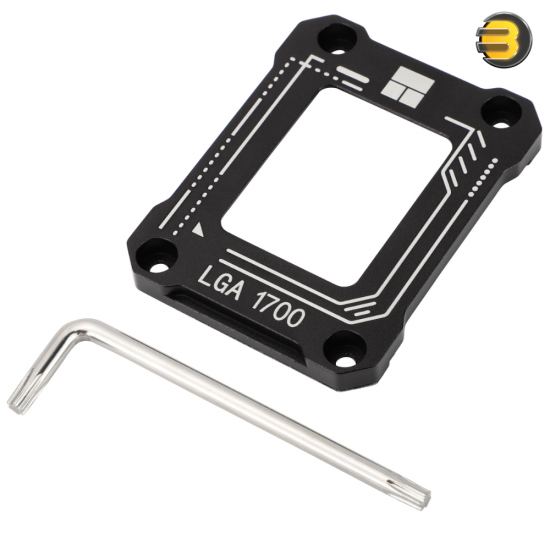 Thermalright LGA1700-BCF Black V2 CPU Anti-Bend Backplate — Aluminum Alloy, 54x70x6mm, 20g, Includes L-Shaped Screwdriver, Compatible with Intel 12th/13th/14th Gen LGA1700 CPUs, Enhances Cooling Stability and Prevents CPU Bending, Black Finish Thermalright LGA1700-BCF Black V2 CPU Anti-Bend Backplate — Aluminum Alloy, 54x70x6mm, 20g, Includes L-Shaped Screwdriver, Compatible with Intel 12th/13th/14th Gen LGA1700 CPUs, Enhances Cooling Stability and Prevents CPU Bending, Black Finish