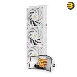 Thermalright Wonder Vision 360 UB ARGB White All-in-One Liquid CPU Cooler - 360mm Radiator, Triple 120mm ARGB Fans, Compatible with Intel LGA115X / 1200 / 1700 / 1851 / 2011 / 2066 & AMD AM4 / AM5 Sockets