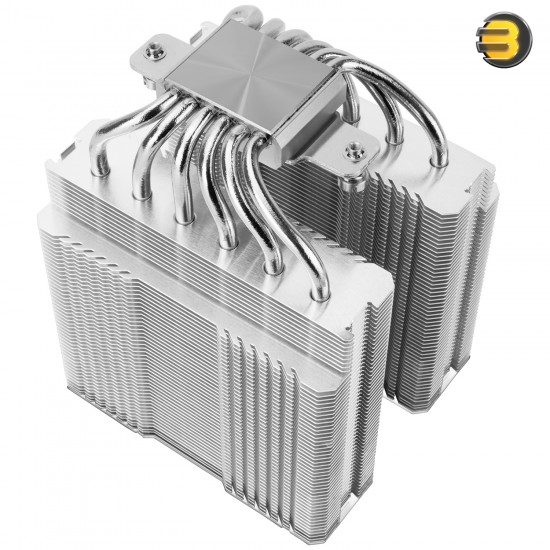 Thermalright Peerless Assassin 120 Digital ARGB White CPU Cooler — Dual Tower, 6x 6mm AGHP Heatpipes, 2x 120mm PWM ARGB Fans (1850 RPM, 88.9 CFM), Nickel-Plated Copper Base, Intel LGA1851/1700/1200/115X & AMD AM4/AM5 Compatible Thermalright Peerless Assassin 120 Digital ARGB White CPU Cooler — Dual Tower, 6x 6mm AGHP Heatpipes, 2x 120mm PWM ARGB Fans (1850 RPM, 88.9 CFM), Nickel-Plated Copper Base, Intel LGA1851/1700/1200/115X & AMD AM4/AM5 Compatible