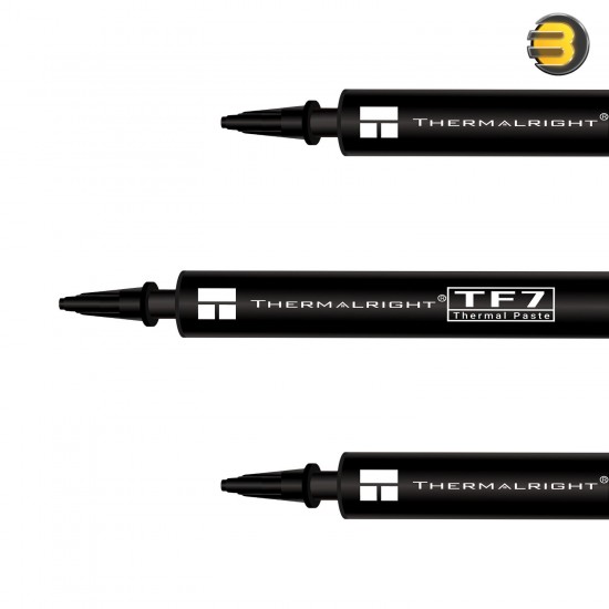 Thermalright TF7 4g Thermal Paste — High-Performance Gray Compound, 12.8 W/mK Thermal Conductivity, Thermal Impedance <0.01 ℃·cm²/W, Non-Conductive, Safe for CPUs & GPUs, Usable Temperature Range -150°C to 250°C, Includes Applicator