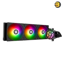 Thermalright Aqua Elite 360 ARGB Black V6 All-in-One CPU Liquid Cooler - 360mm Radiator, Triple 120mm ARGB PWM Fans, High-Performance Cooling for Intel LGA115X/1200/1700/1851 and AMD AM4/AM5 Sockets