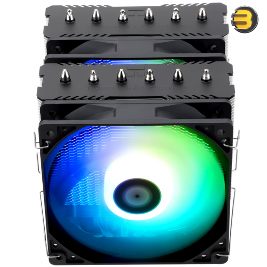 Thermalright Peerless Assassin 120 SE ARGB Dual-Tower CPU Cooler — 6x 6mm AGHP Heatpipes, Dual 120mm TL-C12C-S PWM ARGB Fans, 1550 RPM, 66.17 CFM, 25.6 dBA, Nickel-Plated Pure Copper Base, S-FDB Bearing, Intel LGA115X/1200/1700, AMD AM4/AM5 Compatible