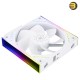 Thermalright TL-M12QRW X3 3-pack bundle of white 120mm ARGB PWM case fans with S-FDB bearing, 47.6 CFM airflow and daisy-chain cables