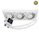 Thermalright Elite Vision 360 White ARGB AIO Liquid CPU Cooler — 360mm Aluminum Radiator, 3x 120mm PWM ARGB Fans (2150 RPM, 69 CFM), Magnetic IPS LCD Display, S-FDB V2 Bearings, Intel LGA1851/1700, AMD AM5 Compatible
