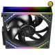 Thermalright TL-M12Q X3 3-pack bundle of black 120mm ARGB PWM case fans with 68.9 CFM airflow, 2.21 mm H2O extreme static pressure and daisy-chain cables