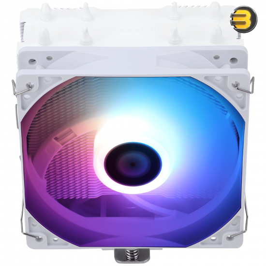 Thermalright Assassin X 120 Refined SE White ARGB Single-Tower CPU Cooler — 4x 6mm AGHP Heatpipes, 120mm PWM ARGB Fan, 1550 RPM, 66 CFM, S-FDB Bearing, Nickel-Plated Copper Base, Intel LGA115X/1200/1700/1851 & AMD AM4/AM5 Thermalright Assassin X 120 Refined SE White ARGB Single-Tower CPU Cooler — 4x 6mm AGHP Heatpipes, 120mm PWM ARGB Fan, 1550 RPM, 66 CFM, S-FDB Bearing, Nickel-Plated Copper Base, Intel LGA115X/1200/1700/1851 & AMD AM4/AM5