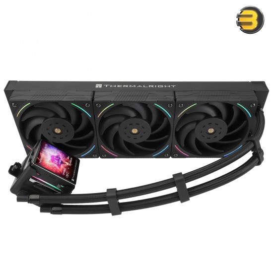 Thermalright Elite Vision 360 Black ARGB All-in-One Liquid CPU Cooler - 360mm Radiator, Triple 120mm ARGB Fans, Compatible with Intel LGA115X / 1200 / 1700 / 1851 / 2011 / 2066 & AMD AM4 / AM5 Sockets
