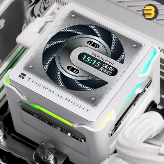 Thermalright Elite Vision 360 White ARGB AIO Liquid CPU Cooler — 360mm Aluminum Radiator, 3x 120mm PWM ARGB Fans (2150 RPM, 69 CFM), Magnetic IPS LCD Display, S-FDB V2 Bearings, Intel LGA1851/1700, AMD AM5 Compatible