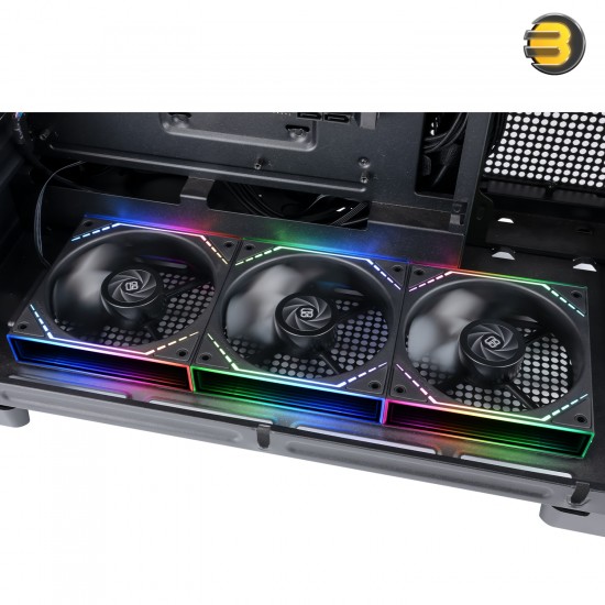 Thermalright TL-M12QR X3 3-pack bundle of 120mm ARGB PWM case fans with S-FDB bearing, 47.6 CFM airflow and daisy-chain cables
