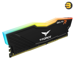 TEAMGROUP 8GB (1X8GB) DDR4 3200MHZ —T-Force Delta RGB Series Black Gaming Desktop Memory - TF3D48G3200HC16C01