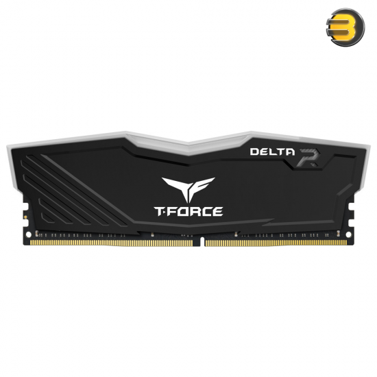 TEAMGROUP 16GB (1X16GB) DDR4 3200MHZ —T-Force Delta RGB Series Black Gaming Desktop Memory - TF3D48G3200HC16C01