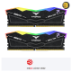 T-FORCE DELTA RGB DDR5 32GB dual-channel kit (2x16GB) with forged aluminum heatsink, 120-degree RGB lighting bar and 6000MHz speed