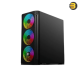 Technozone C-300 Mid Tower Case + 600W PSU Included– Pre-Installed 6 RGB Fans with Controller & Remote, Stylish Design for Gamers and Builders Technozone C-300 Mid Tower Case + 600W PSU Included– Pre-Installed 6 RGB Fans with Controller & Remote, Stylish Design for Gamers and Builders