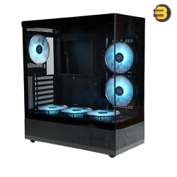 TECNO ZONE C600 Gaming Case + 650W 80 PLUS Bronze Power Supply