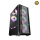 TechnoZone C250 Gaming RGB Computer Case 6 ARGB Fans + 600W 80+ PSU