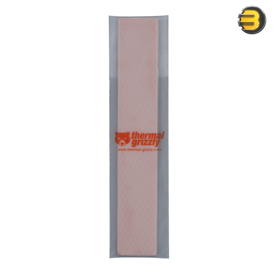 Thermal Grizzly Minus Pad 8, 120×20×0.5 mm (2 pcs) — High-performance thermal pads, pink, electrically insulating (8 kV/mm ASTM D149), Shore 00‑60, V‑0 flammability, operating temp −100°C to +250°C; high thermal conductivity, high compressibility