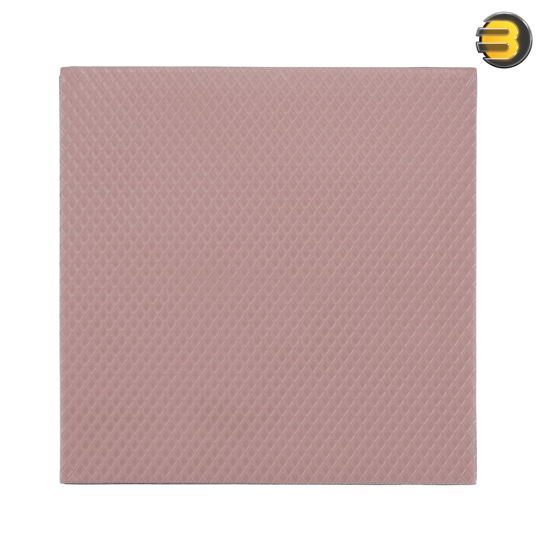 Thermal Grizzly Minus Pad 8, 100×100×3.0 mm, High‑Performance Thermal Pad — pink, electrically insulating (8 kV/mm ASTM D149), Shore 00‑60, V‑0 flammability, operating −100°C to +250°C; high thermal conductivity, high compressibility, RoHS compliant.