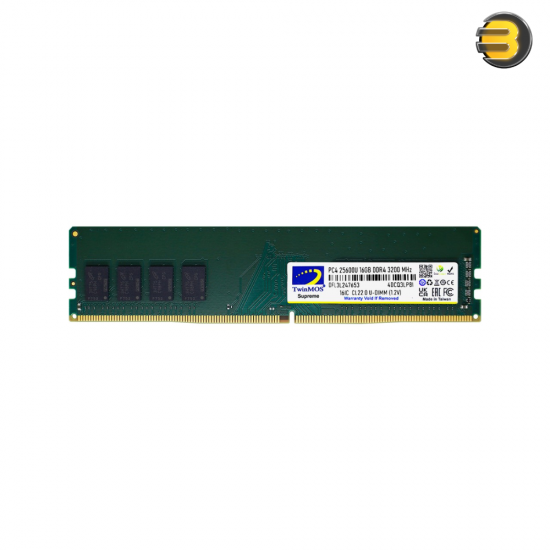 Twinmos 16GB 3200MHz DDR4 Desktop RAM – CL22 Low Latency, Performance-Optimized Twinmos 16GB 3200MHz DDR4 Desktop RAM – CL22 Low Latency, Performance-Optimized