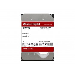 WD Red Plus 12TB NAS Hard Disk Drive - 5400 RPM Class SATA 6Gb/s, CMR, 256MB Cache, 3.5 Inch - WD120EFAX