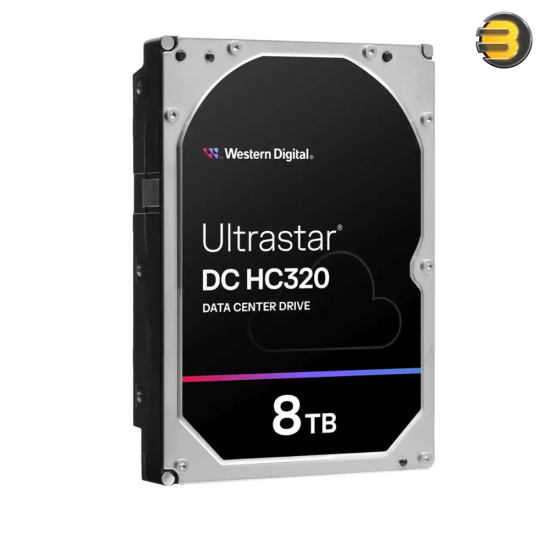 Ultrastar DC HC320 0B36404 8TB 3.5-inch SAS enterprise data center hard drive with 7200 RPM, CMR technology and 256MB cache