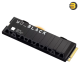 Western Digital WD_BLACK SN850X 1TB with Heatsink NVMe PCIe 4.0 x4 M.2 2280 SSD — TLC 3D NAND, 7,300 MB/s Read, 6,300 MB/s Write, Advanced Thermal Management, DirectStorage Support, Compatible with Windows 10+ & PS5, Black