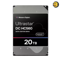 Western Digital Ultrastar DC HC560 20TB SATA Enterprise HDD – 7200 RPM, OptiNAND & SED Security