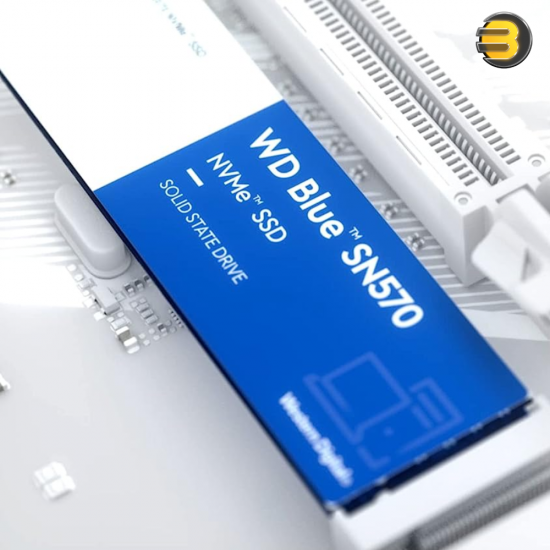 Western Digital 2TB WD Blue SN570 NVMe Internal Solid State Drive SSD - Gen3 x4 PCIe 8Gb/s, M.2 2280, Up to 3,500 MB/s - WDS200T3B0C