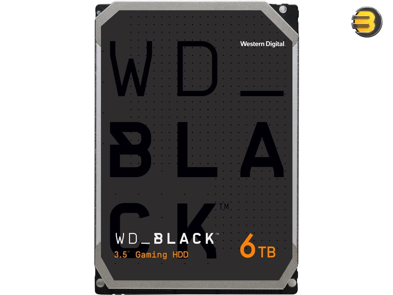 WD Black 6TB Desktop Hard Disk Drive - 7200 RPM SATA 6Gb/s 256MB Cache 3.5 Inch