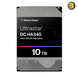 Western Digital Ultrastar DC HA340 10TB SATA Enterprise HDD – 7200 RPM, 550TB/yr Workload & RV Sensors