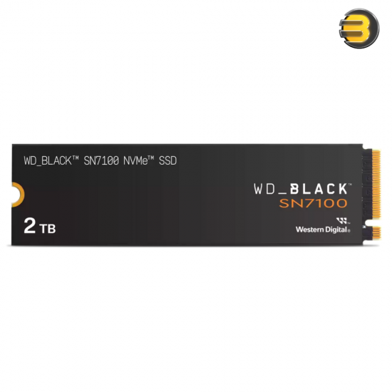Western Digital WD_BLACK SN7100 2TB NVMe PCIe 4.0 x4 M.2 2280 Internal Solid State Drive — High-Speed TLC 3D NAND Flash, Optimized for Gaming and Content Creation, Sequential Read Speeds up to 7000 MB/s, Sequential Write Speeds up to 5100 MB/s
