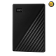 WD My Passport 2TB Portable External HDD Black USB 3.2 WD My Passport 2TB portable external hard drive in black with USB 3.2 Gen 1 interface, 256-bit AES hardware encryption and WD Backup software