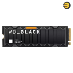 Western Digital WD_BLACK SN850X 2TB with Heatsink NVMe PCIe 4.0 x4 M.2 2280 Internal Solid State Drive — Ultra-Fast TLC 3D NAND Flash, Built for Elite Gaming and High-Performance Workstations