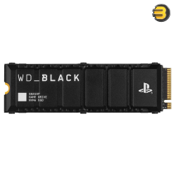 WD BLACK 1TB SN850P NVMe M.2 SSD — Officially Licensed Storage Expansion for PS5 Consoles, up to 7,300MB/s, with heatsink - WDBBYV0010BNC-WRSN