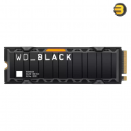 Western Digital WD_BLACK SN850X 4TB with Heatsink NVMe PCIe 4.0 x4 M.2 2280 SSD — Ultra-Fast TLC 3D NAND, 7,300 MB/s Read, 6,600 MB/s Write, Advanced Thermal Management, DirectStorage Support, Compatible with Windows 10+ & PS5, 3-Year Warranty, Black