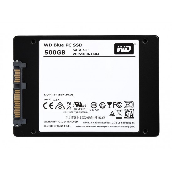 WD Blue 500GB Internal SSD Solid State Drive - SATA 6Gb/s 2.5 Inch - WDS500G1B0A