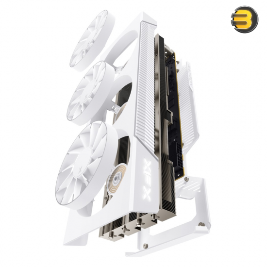 XFX RX 7800 XT Quicksilver AMD Radeon Magnetic Air Gaming Graphics Card 16G GDDR6 - White