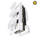 XFX RX 7800 XT Quicksilver AMD Radeon Magnetic Air Gaming Graphics Card 16G GDDR6 - White