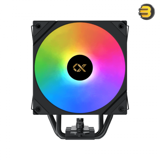 XIGMATEK AK4 Digital — Black, ARGB & Digital LED Panel Top Cover, ARGB PWM Fan, Intel Backplate, Mini ARGB LED Controller