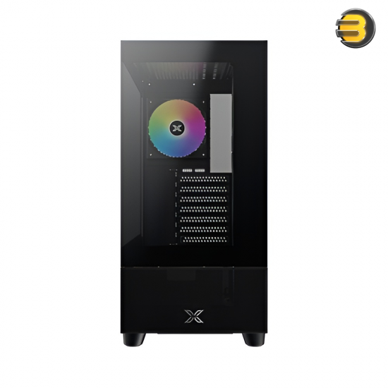 XIGMATEK Endorphin Air V2 Black With 4 ARGB Fans — EATX,U3x2&Type C,Mesh PSU Shroud,2PCS Seamless TG,4PCS S20A&Galaxy II Box & Remote - EN41822